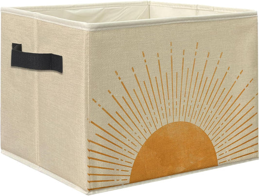 Sunrise Print Fabric Storage Cube - view 1