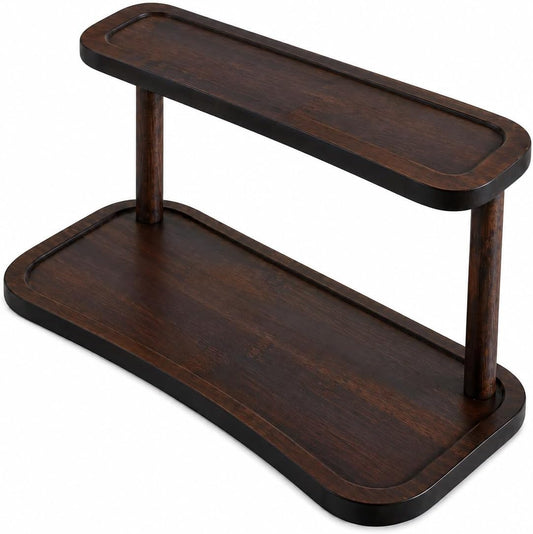 Two-Tier Wooden Desktop Shelf - view 1
