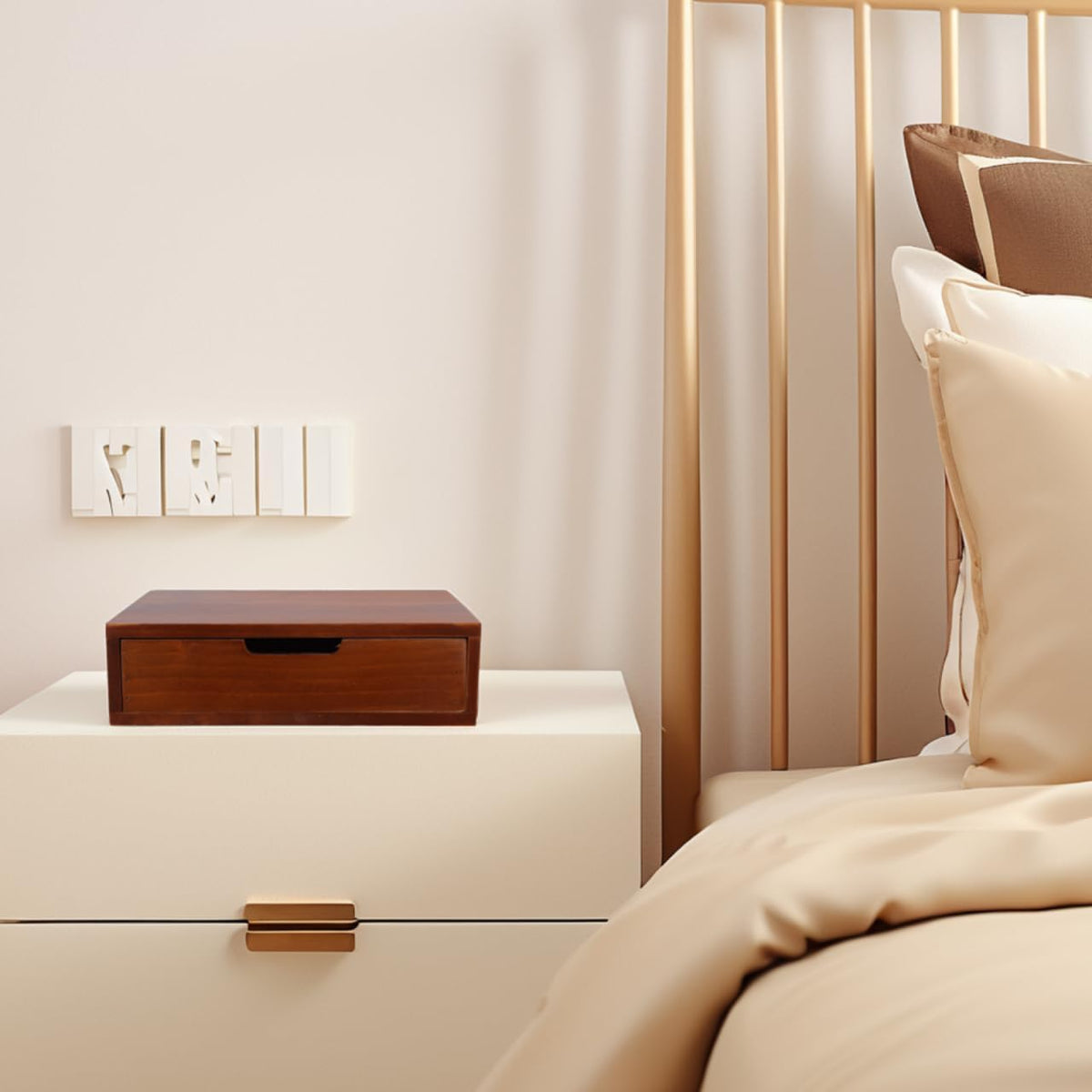Brown Desktop Storage Drawer - view 3