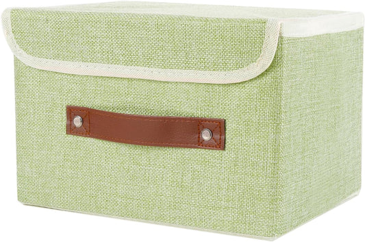 Green Lidded Fabric Storage Box - view 1