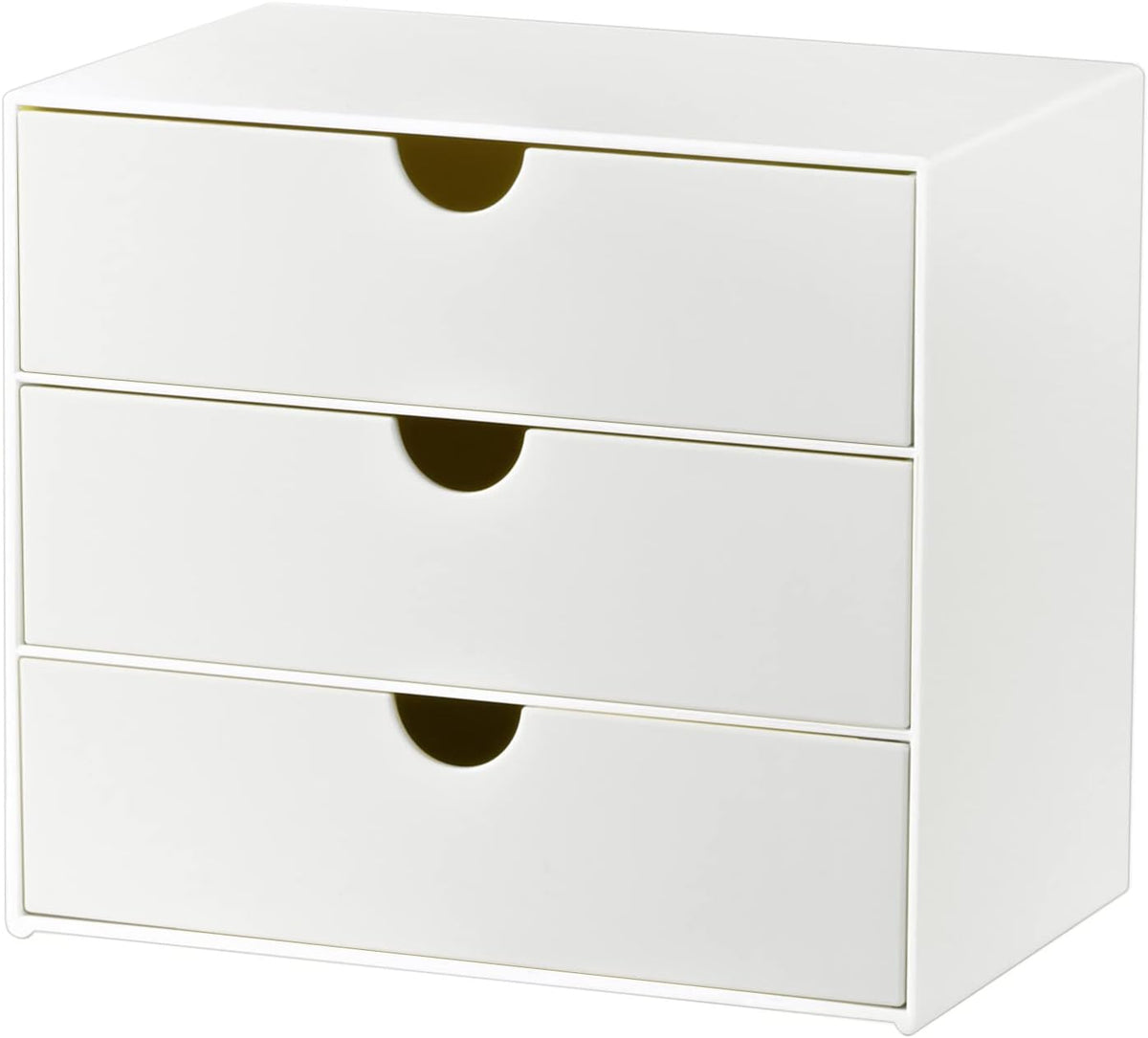 White Three-Drawer Desk Organizer - view 1