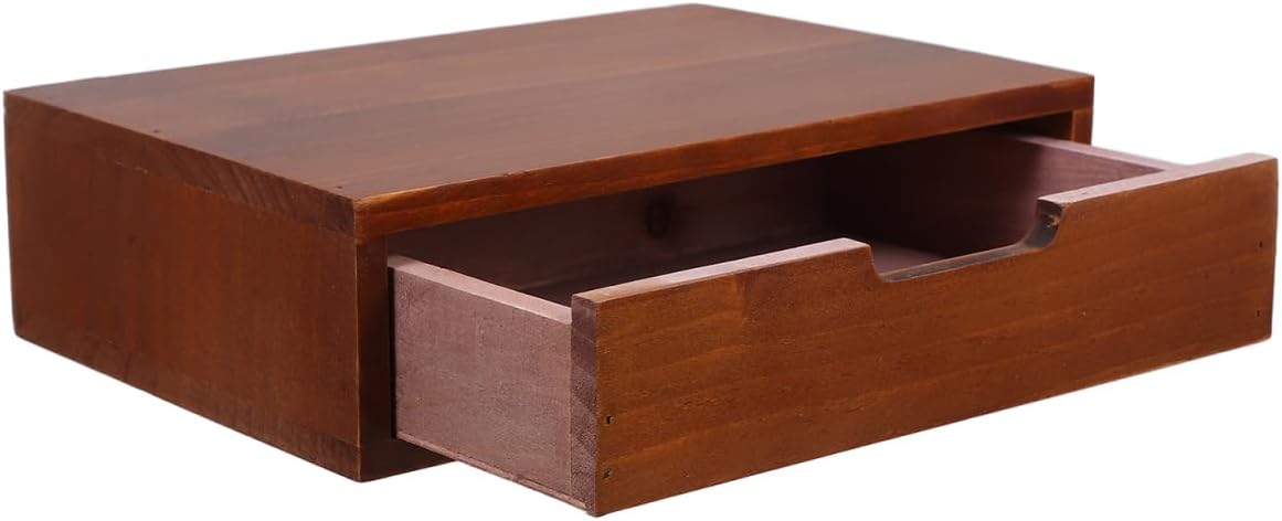 Brown Desktop Storage Drawer - view 1