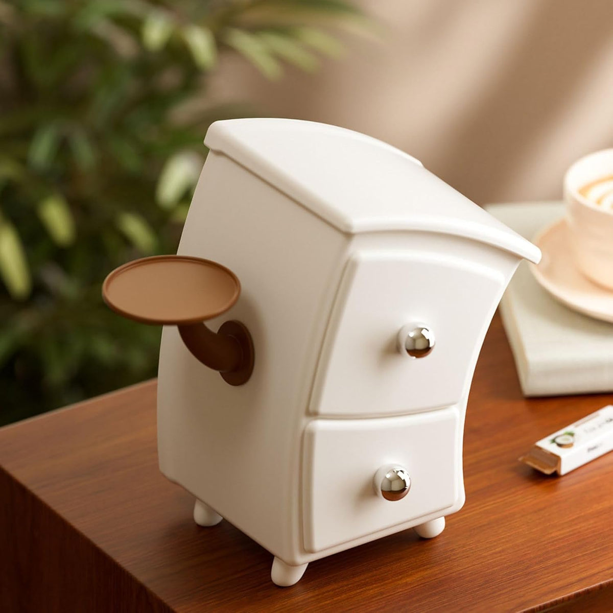 Curved White Mini Drawer Organizer - view 4