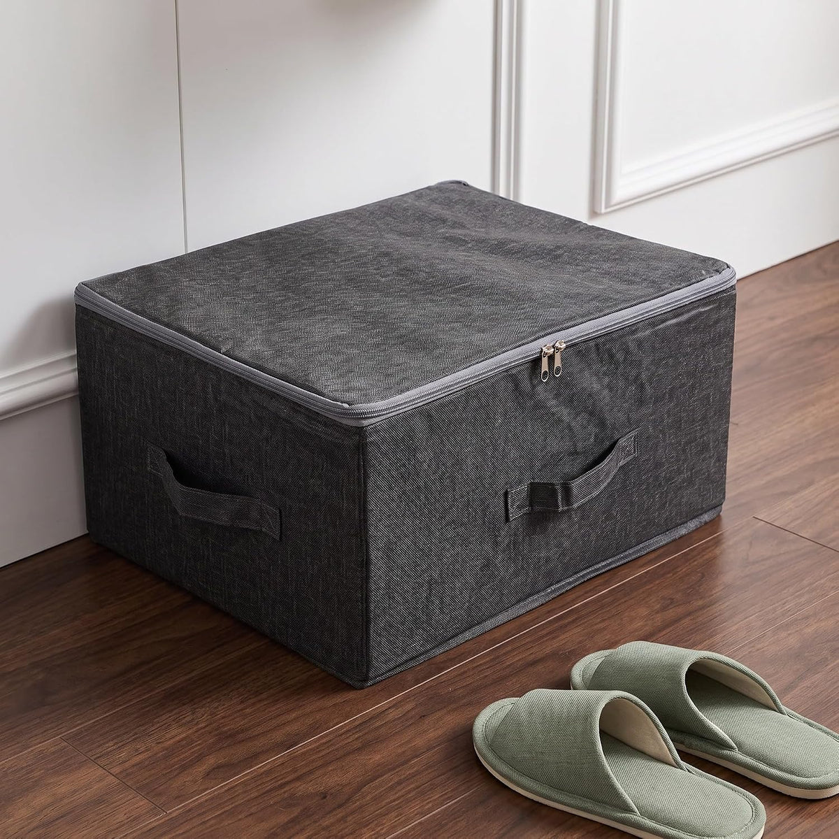 Gray Zip Storage Bag - view 3