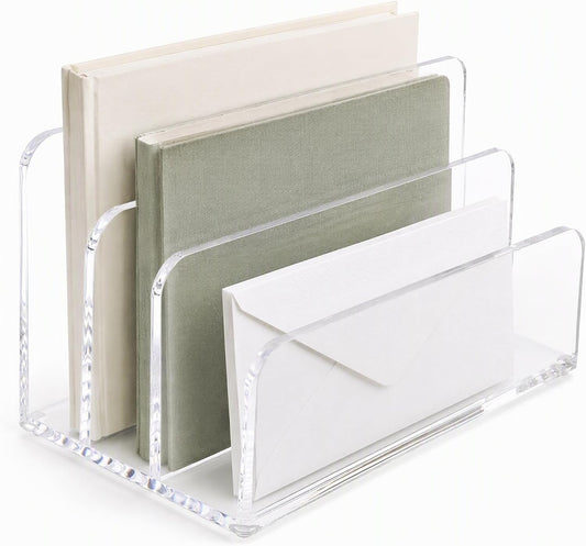 White Metal File Holder - view 1
