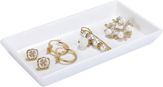 White Divided Jewelry Tray - view 1