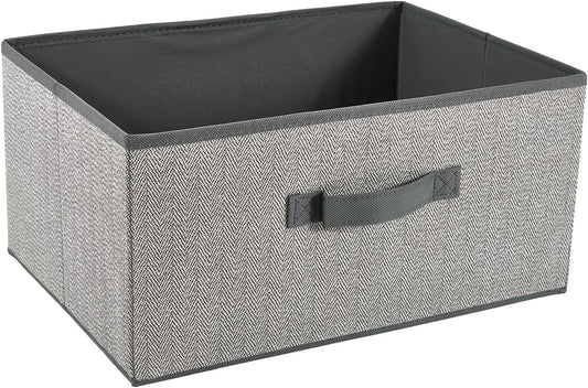 Gray Open Fabric Storage Bin - view 1