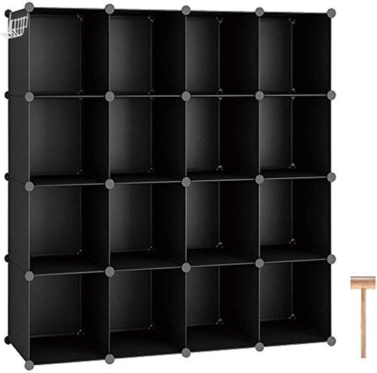 Black Modular Cubby Storage Shelf - view 1