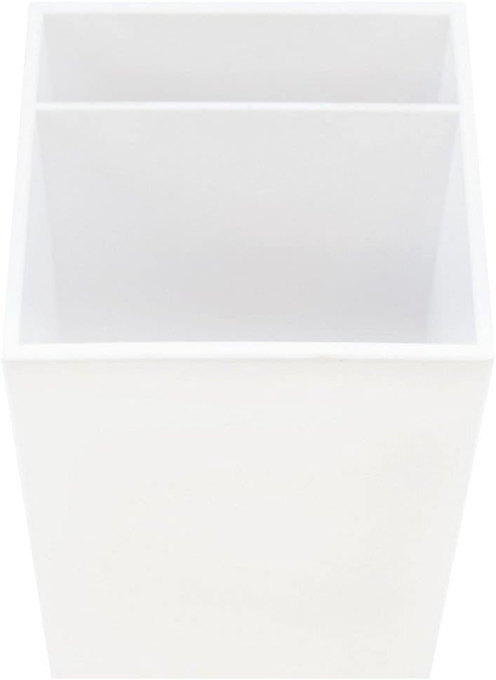White Compartment Pen Cup - view 3