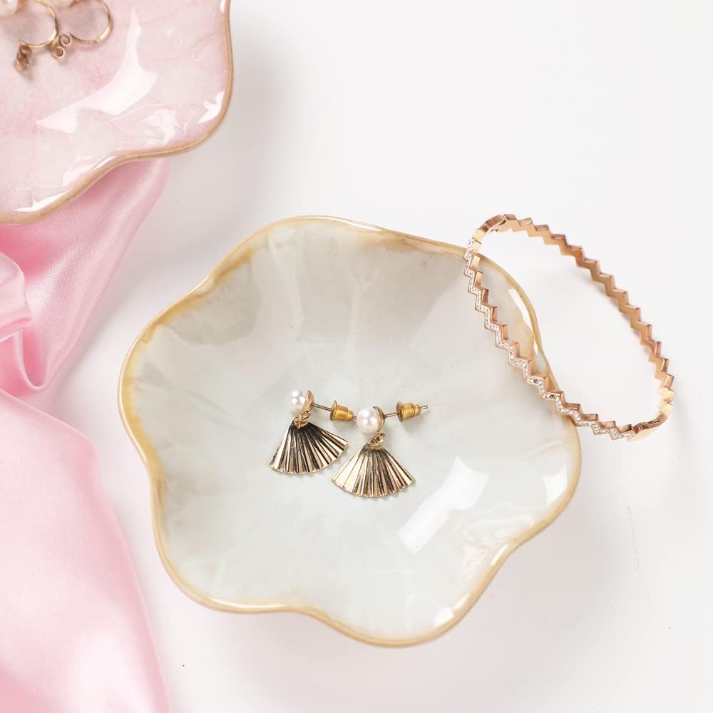 Gold-Rim Scalloped Catchall Dish - view 5